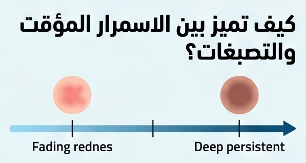 كيف تميز بين الاسمرار المؤقت والتصبغات؟